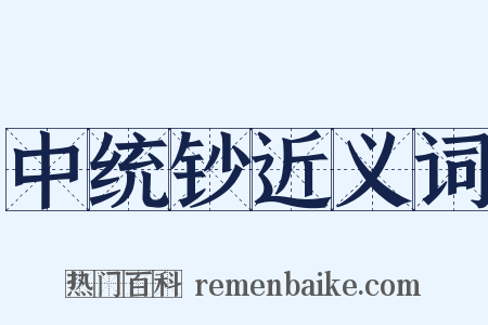 中统钞近义词是什么意思的图片